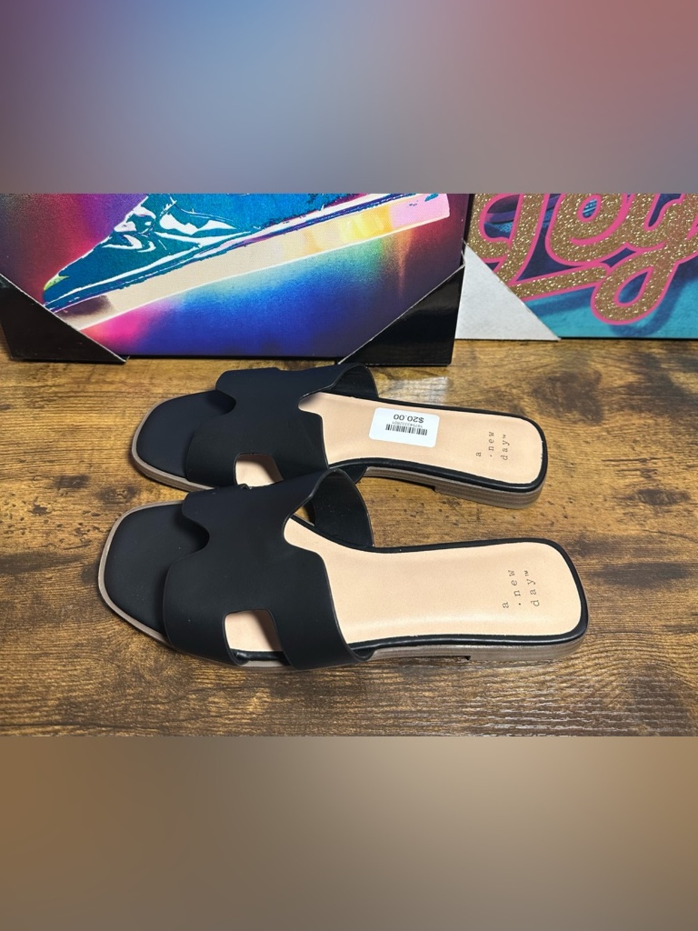 Women's Nina Slide Sandals - A
New Day™ Black 7 - Picture 5 of 11
